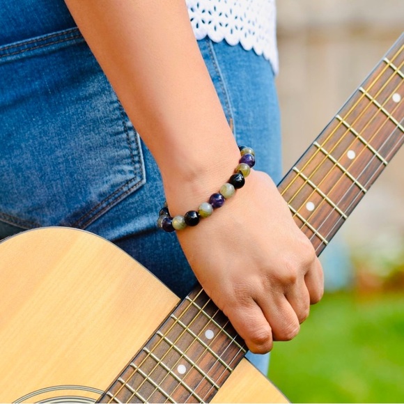 NWT✨Empath Protection Bracelet ✨Genuine adjustable Gemstone Bracelet ✨ Handmade✨ - Picture 3 of 5